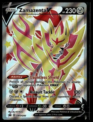 SWSH: Sword & Shield Promo Cards #SWSH293 Zamazenta V (Shiny) - Image 1 of 2