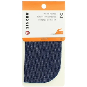 3 Pack Singer Iron-On Iron-On Patches, Dark Denim, 2 Ct - Picture 1 of 1