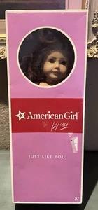 Muñeca American Girl pelo rubio ondulado ojos marrones pecas con caja - Imagen 1 de 4