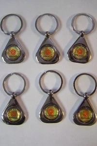 CHRYSLER PRISM SPINNER METAL KEY CHAINS QTY 6 - Picture 1 of 1