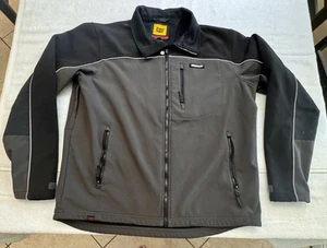 CAT Caterpillar Mens Large Workwear Redefined Soft Shell Jacket Black/Grey - Picture 1 of 10