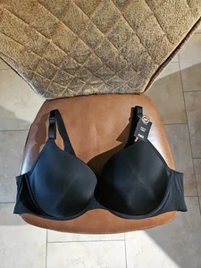 Torrid 360 Back Smoothing Push Up Plunge Underwire Black Bra Padded Size 46D NWT - Picture 1 of 3