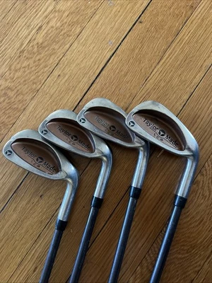 Hierros de golf con quemador TaylorMade LCG 4 5 8 9 burbuja de hierro 2 ejes grafito S-90 diestro Foto 1 de 4