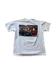 VTG Rodarama 1999 Chevrolet Impala Corvette White Short Sleeve T Shirt Large 90s - Picture 1 of 5