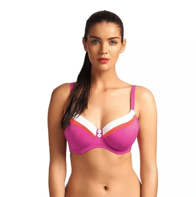 Top de biquíni Freya Revival Sorbet rosa Rio com aro aba larga tamanho 28D - Imagem 1 de 4
