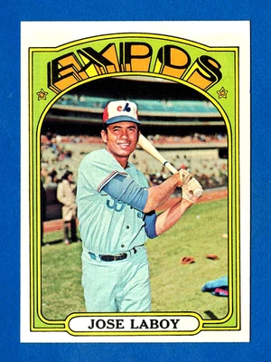 1972 TOPPS #727 JOSE LABOY MONTREAL EXPOS HIGH NUMBER CARD -- NM MINT - Image 1 of 2