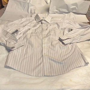 Brooks Brothers Blue, Red and White Striped Dress Shirt 16-35 - Picture 1 of 9