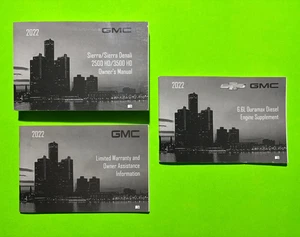 2022 GMC SIERRA / SIERRA DENALI 2500 HD/3500 HD Owners Manual Set w/ DIESEL OEM - Picture 1 of 10