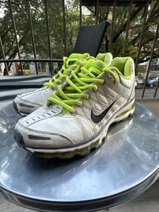 Talla 8 - Nike Air Max+ 2009 Blanco y Voltio Verde Eléctrico 354744-003 - Imagen 1 de 12