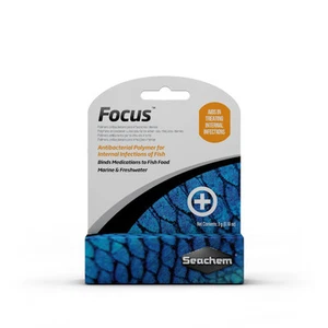 SEACHEM FOCUS ANTI FUNGAL/BACTERIAL AQUARIUM FRESH/SALT FISH MEDICATION 5 GM - Picture 1 of 4