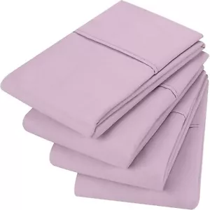 4 Pack Microfiber Pillowcases Ultra Soft Pillowcover King Queen Utopia Bedding - Picture 1 of 85