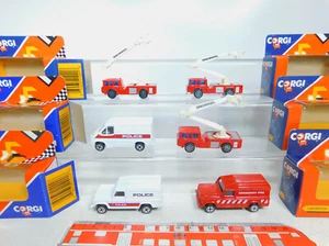 BY331-1#6x Corgi Pompieri Polizei-Modelle Snorkel+Landrover+Transit, S.G - Foto 1 di 7