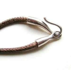 Kettenverschluss Haken Einklebefläche 4mm silber antik SERAJOSY Schmuckverschluß - Bild 1 von 1