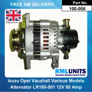 Alternator For Isuzu Trooper 3.1TD UBS 1991-1997 3059ccm C4JG2 - Picture 1 of 5