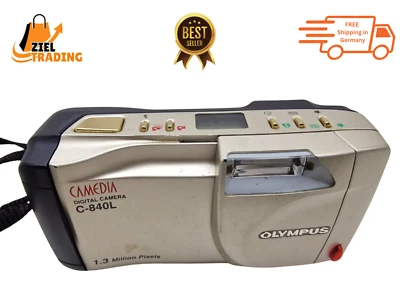 Olympus Camedia C-840L 1,3-MP Digitalkamera Silber - Bild 1 von 4
