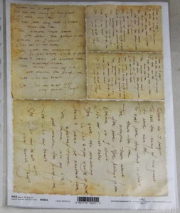 Papel de arroz, seda de paja, decoupage, tecnología de servicio, fuentes, vintage, R0051 - Imagen 1 de 1