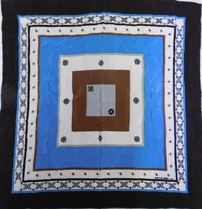 SCHAL 100% REINE SEIDE SILK VINTAGE DAMEN BARTOLOMEI ROMA (1026) 88cm x 88cm - Bild 1 von 4