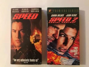 GESCHWINDIGKEIT + GESCHWINDIGKEIT 2 auf VHS KEANU REEVES, SANDRA BOLLOCK, DENNIS HOPPER, JASON PATRIC - Bild 1 von 3