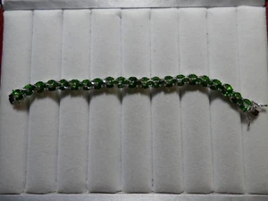 Russian Chrome Diopside Sterling Silver Bracelet - Picture 1 of 9