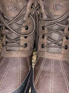 UGGDUCK BOOT STOUT LEDER WASSERDICHT SCHNÜRSTIEFEL HERREN GRÖSSE 12 - Bild 1 von 5