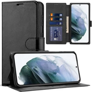 Coque Etui pour Samsung S24 S23 S22 S21 FE S20/S10/S9/S8/Note 9/10 Portefeuille - Photo 1/11