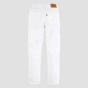Levi's Ankle Straight Jeans Girl's 6 White Denim High Rise Cotton 5-Pockets - Picture 1 of 6
