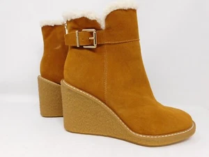 Franco Sarto Women's Boots L-Ulayna Ankle Booties Suede Leather Wedges US 8 M - Picture 1 of 10