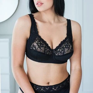 Comfort Non Wired Bra Support Sleep Minimiser Comfy Wireless Ladies Soft - Picture 1 of 31
