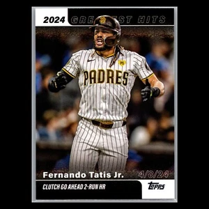 2025 Topps Series 1 / #GH-9 Fernando Tatis Jr Greatest Hits / San Diego Padres - Picture 1 of 2