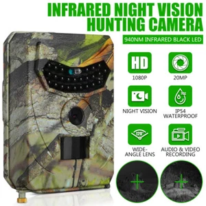 Outdoor Hunting Camera 20MP Wild Animal Detector Trail Camera HD Waterproof - Picture 1 of 15