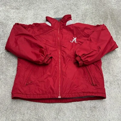 Columbia Thick Windbreaker Jacket Mens Large Red University Of Alabama Outdoor - Image 1 of 4