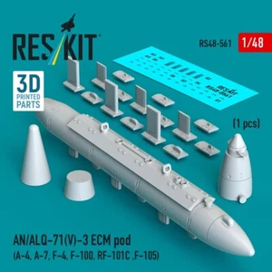 AN/ALQ-71(V)-3 ECM pod (A-4, A-7, F-4, F-100, RF-101C, F-105) 1:48 RS48-0561 - Imagen 1 de 3