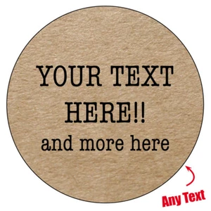 Personalised Wax Melt Birthday Party cone gift bag sticker Kraft effect 200 - Picture 1 of 2