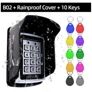 RFID Metal Access Control Keypad Waterproof Rainproof Cover Outdoor Door Opener - Picture 1 of 12