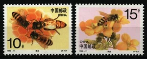 China VR 1993 - Mi-Nr. 2497-2498 A ** - MNH - Bienenzucht - Bild 1 von 1