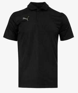 PUMA Hombres LIGA Línea Lateral Polo Camisas Camiseta Negra Informal GIMNASIO 65892503 - Imagen 1 de 3