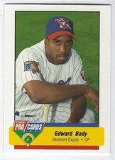 1994 Vermont Expos (Class A-Montreal Expos) Edward Bady
