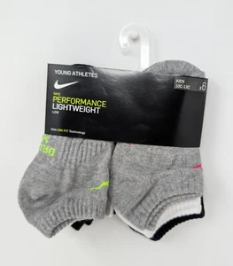 Nike Kids' 12-Pairs Young Athletes Low Socks  Sz: 5/6 (8117) New B1(A20T) - Picture 1 of 4