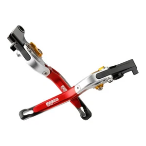 Folding Extendable Brake Clutch Levers For YAMAHA YZFR1 YZFR6 YZF-R1 YZF R6 Logo - Picture 1 of 12