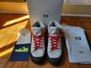 Adidas Y3 hightops. size 11 worn once. shoes socks. great gift. retail $380+ - Picture 1 of 5