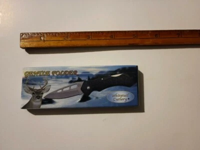 Cuchillo cerrado con bloqueo trasero Whitetail Cutlery WT-176B de 4,5 pulgadas Foto 1 de 4