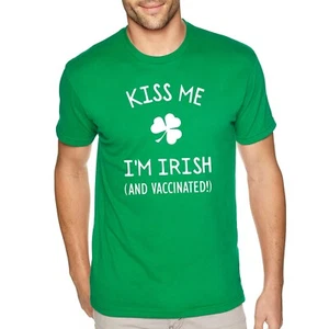 Camiseta XtraFly Apparel Para Hombre Kiss Me Irlandés Vacunada Día de San Patricio Trébol - Imagen 1 de 3