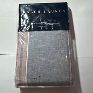 Ralph Lauren 1 King Pillow Sham Oakview Essex Striped Multi Red Blue New - Picture 1 of 3