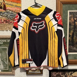 Vintage 00’s FOX Racing Motocross Kids Jersey Size Large - Picture 1 of 5