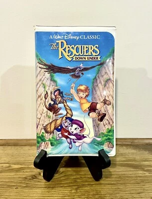 The Rescuers Down Under (VHS, 1991) Black Diamond Classics Collection Clamshell - Image 1 of 4