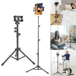 Taller 4.7-12.9" Tablet Stand Adjustable Floor Mount Tripod Holder with Pouch - Picture 1 of 12