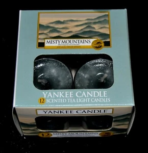 Yankee Candle  TEELICHTER, MISTY MOUNTAINS, 12 Stck Selten - Picture 1 of 1