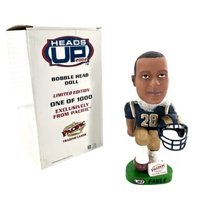 Marshall Faulk St Louis Rams Heads Up 2002 edición limitada 1000 Pacific Bobblehead - Imagen 1 de 15