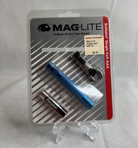 Mag-Lite Solitaire Single AAA Cell Blue Aircraft Grade Aluminum Construction - Picture 1 of 3