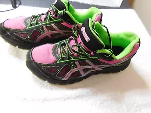 ASICS Gel Scram 2 Womens Athletic Running Shoe Black/Green/Pink T3G8Q - Size 10 - Picture 1 of 9